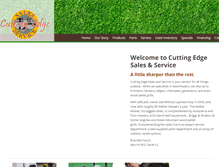 Tablet Screenshot of cuttingedgesalesandservice.com